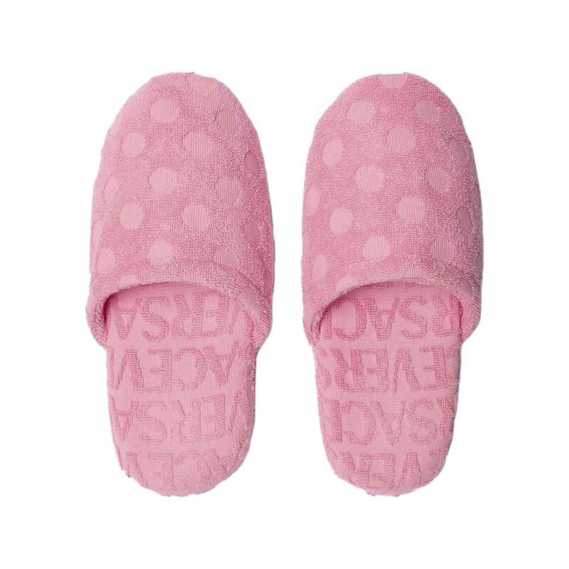 Versace On Repeat Polka Dot Slippers - Pink , large
