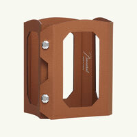 باكارا إناء أكتوجون مع غلاف بني اللون