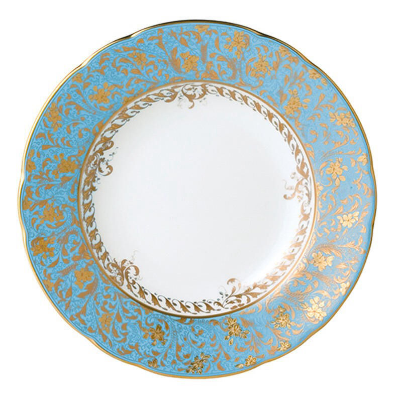 Eden Turquoise Rim Soup Plate Eden Turquoise Rim Soup Plate, large