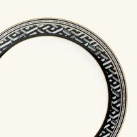 versace la greca signature dessert plate round white 20cm