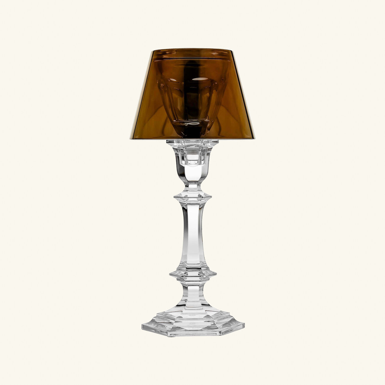 baccarat our fire candle holder gold