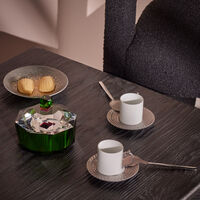 l objet aegean coffee cup saucer silver set of 2