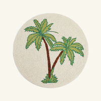 les ottomans jungle beaded placemat white