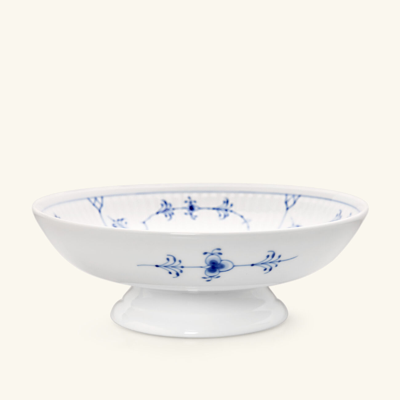 royal copenhagen blue fluted plain serving bowl