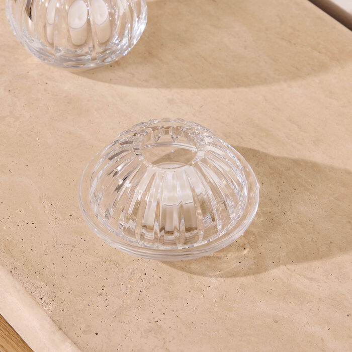 mario cioni   c lotus candle holder clear