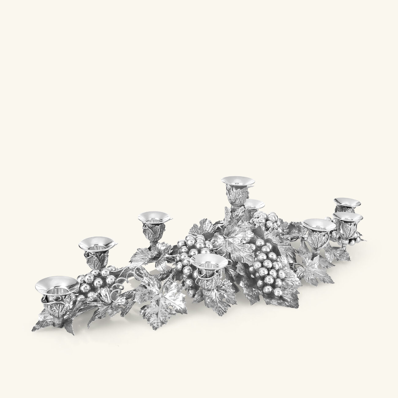 Vine Leaves Candelabra Silver 9 Candles buccellati vine leaves candelabra silver 9 candles