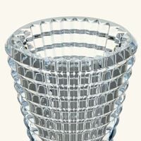 baccarat eye vase round small clear