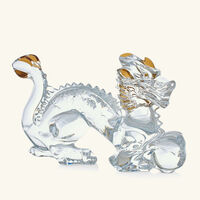 baccarat zodiaque dragon figurine mini gold