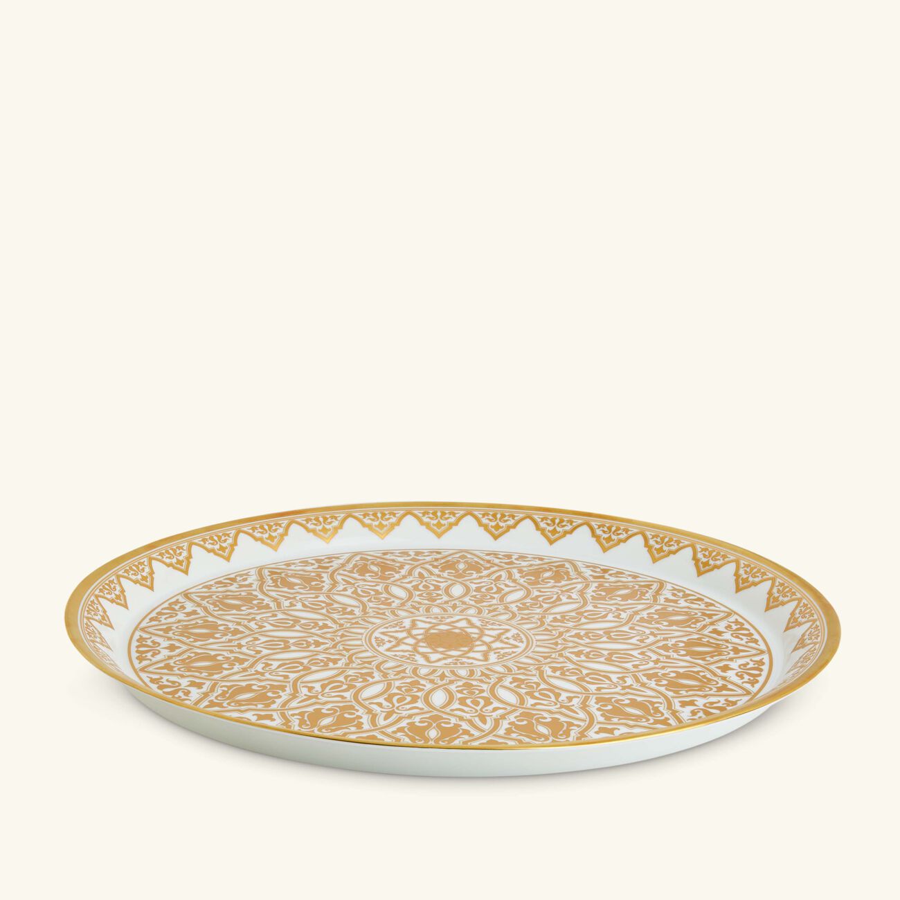 bernardaud venise serving platter round gold