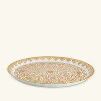 bernardaud venise serving platter round gold