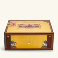 elie bleu flora de alba cigar humidor yellow