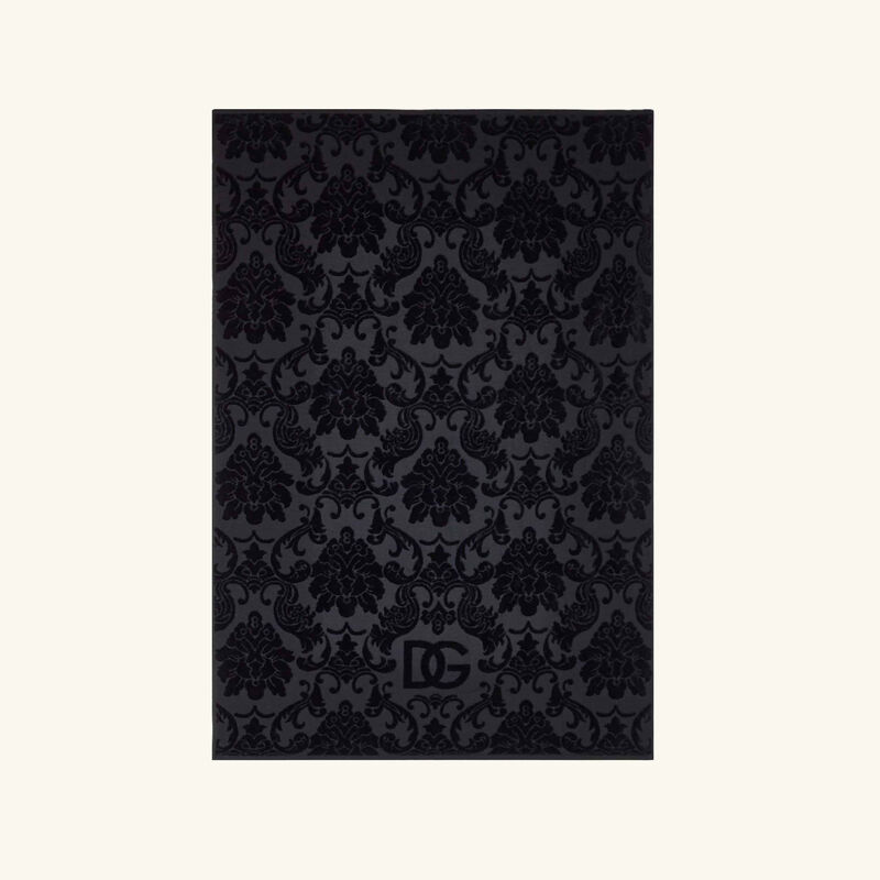 Cotton Towels Black Set of 5 dolce gabbana casa cotton towels black set of 5
