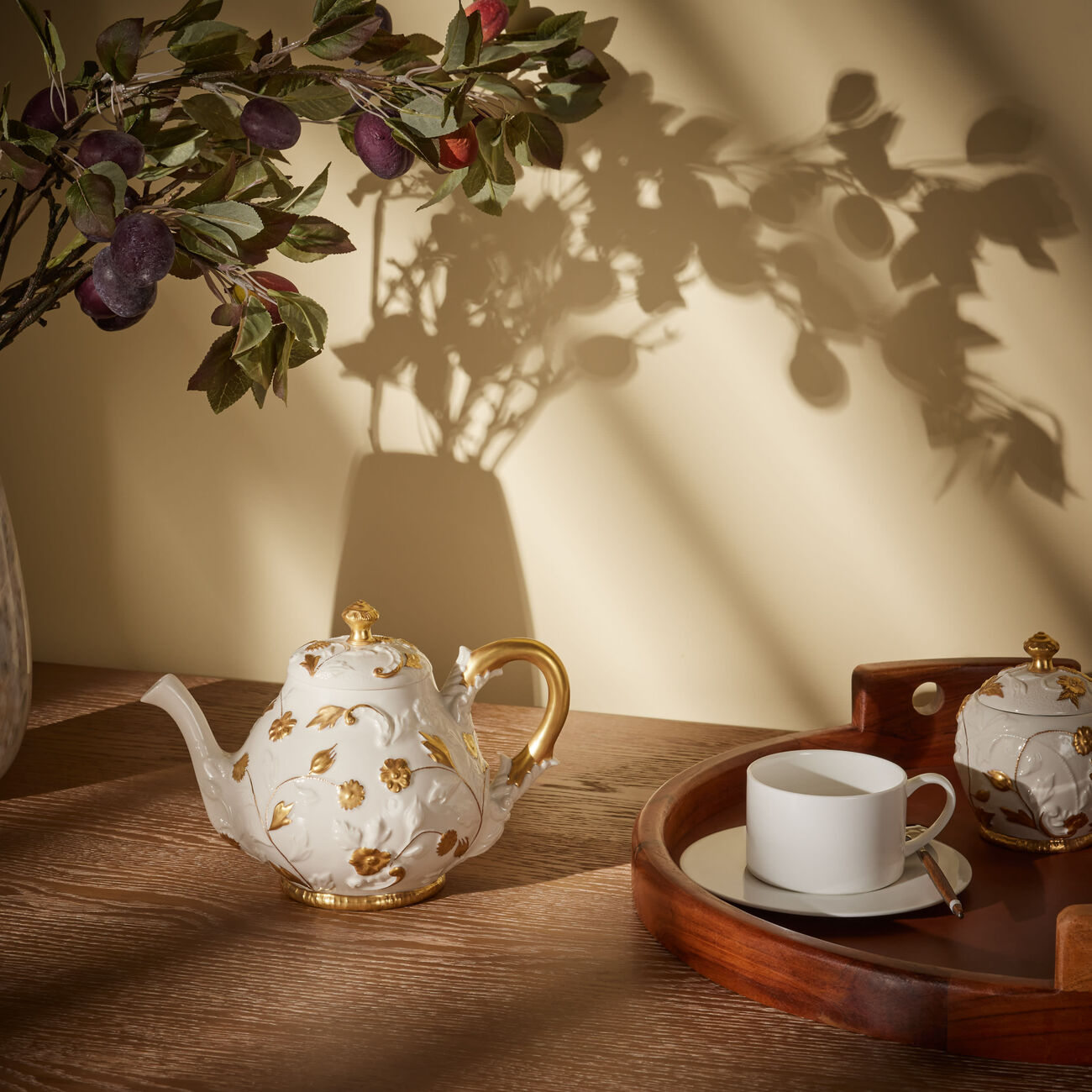 Taormina Tea Pot White villari taormina tea pot white