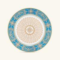 bernardaud aux rois dinner plate round gold 26cm