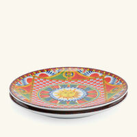 dolce gabbana casa carretto sun dessert plate round 19cm set of 2