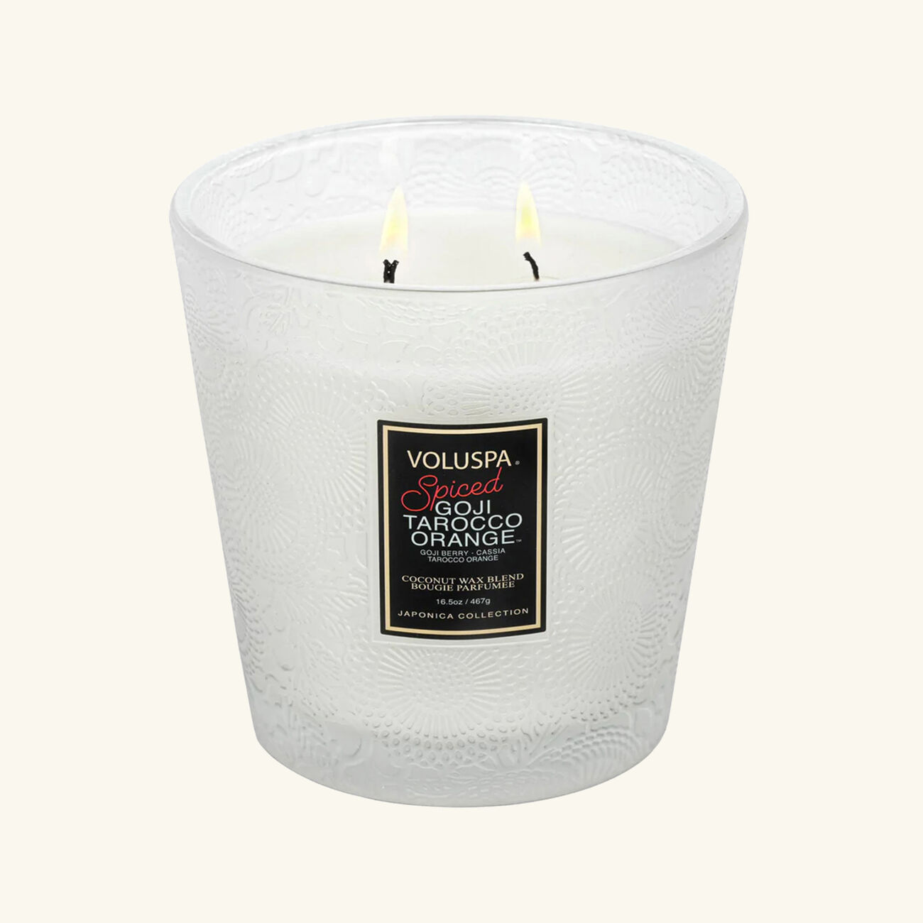 voluspa spiced goji candle