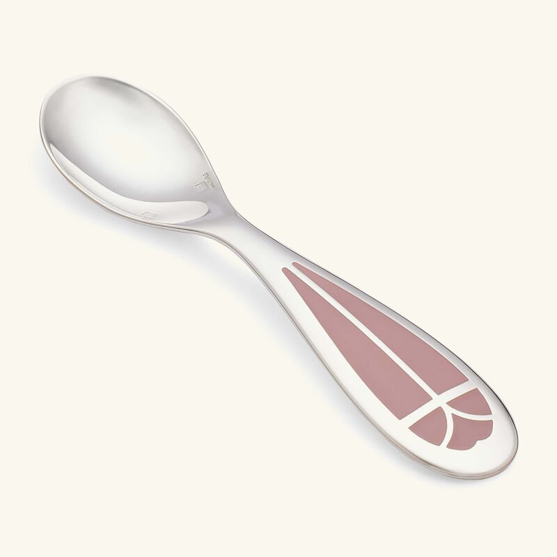 Quartz Talisman Baby Spoon Pink christofle quartz talisman baby spoon pink