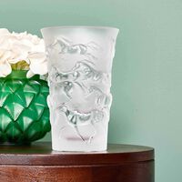 lalique mustang vase small clear