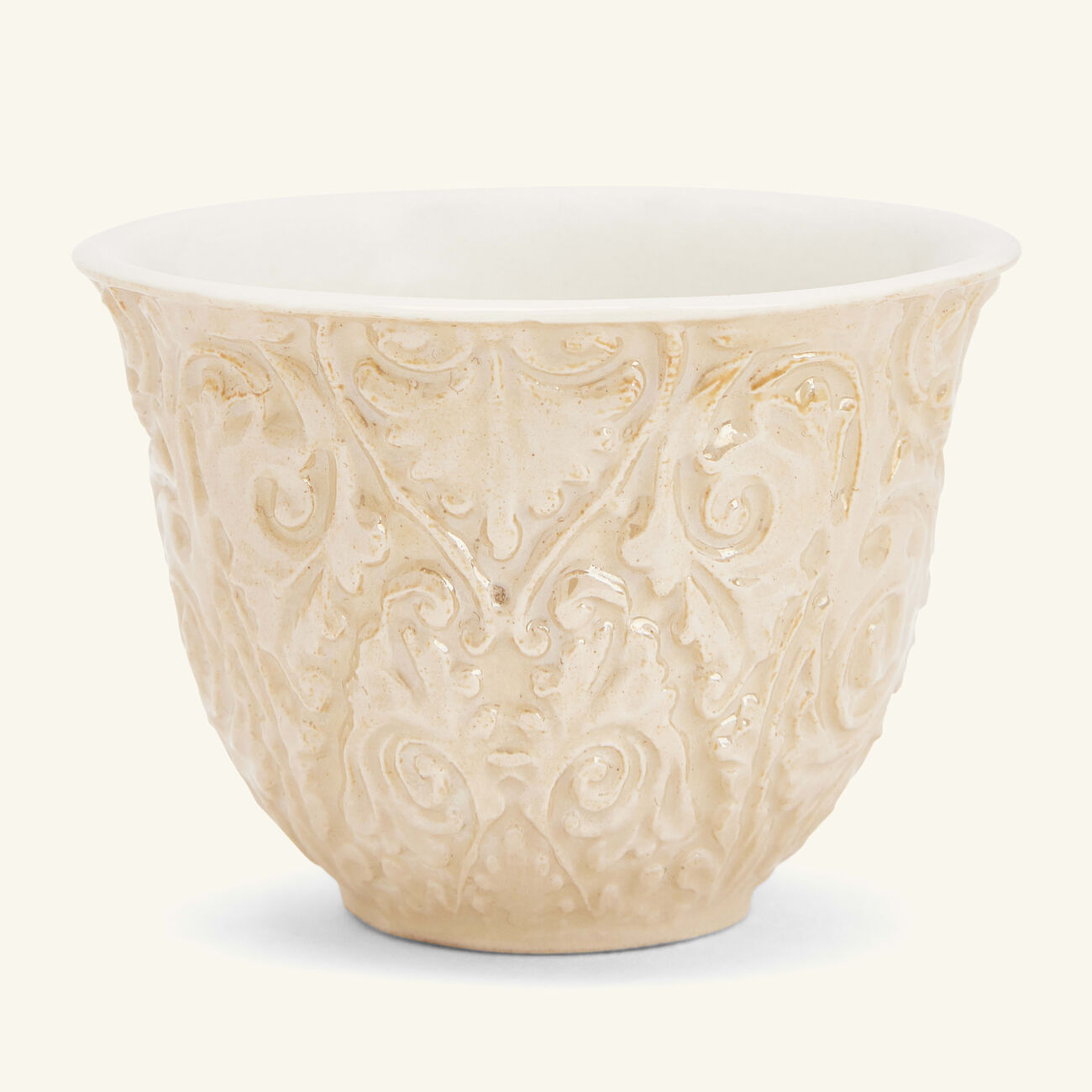 villari amour caramel arabic coffee cup white