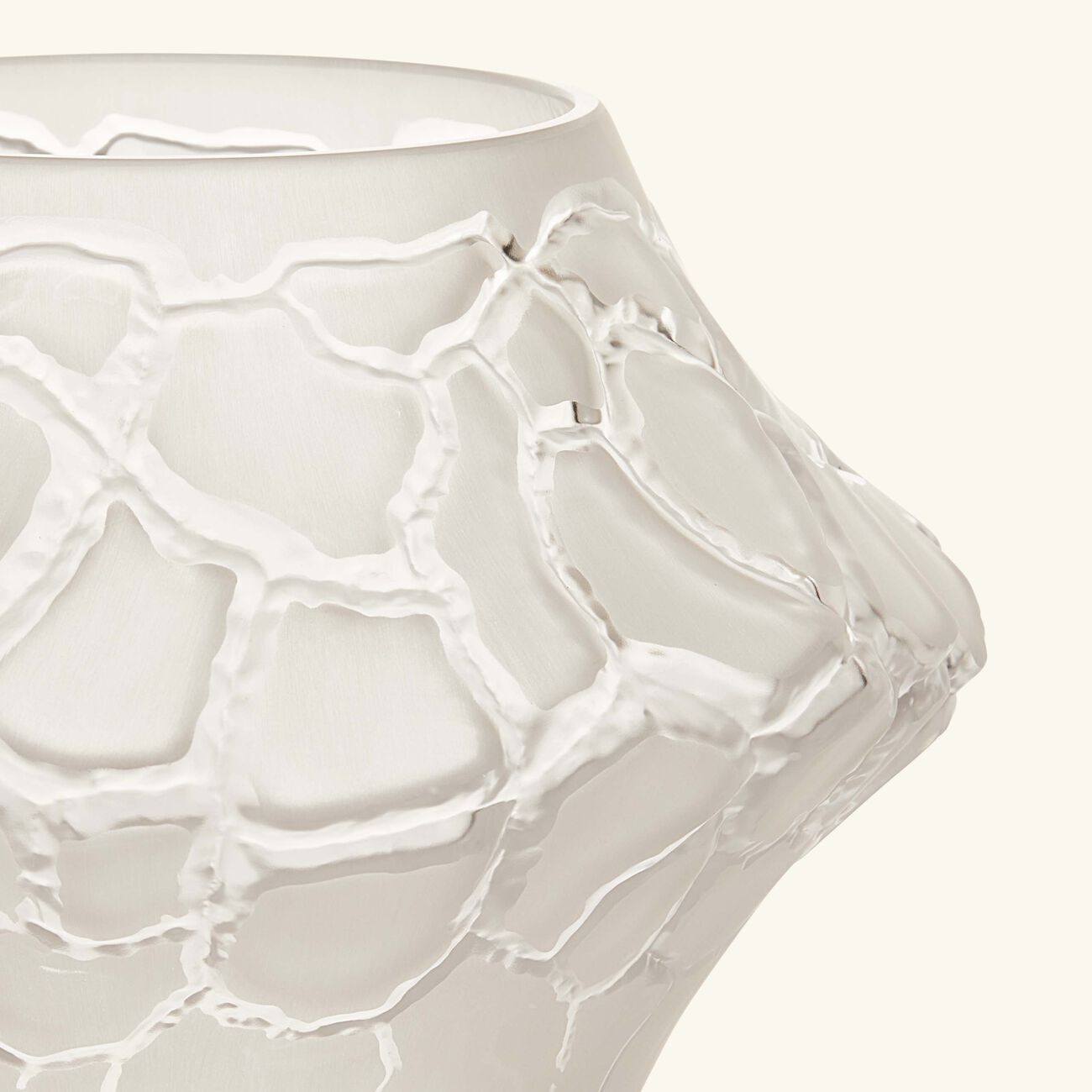 lalique terramineral caldera vase votive round mini clear