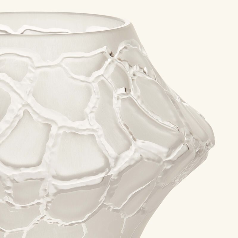 lalique terramineral caldera vase votive round mini clear