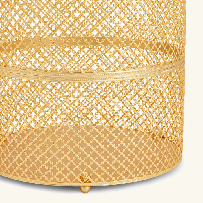 villari firenze waste basket gold