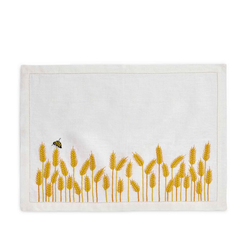 Wheat Embroidered Placemats, large