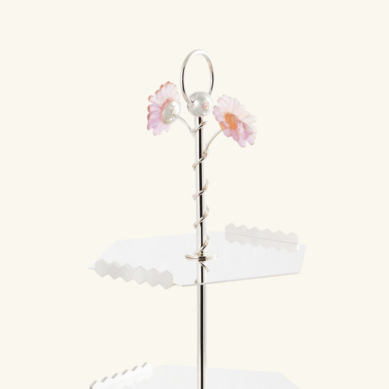 daum or d abeille 3 tier cake stand