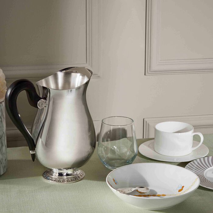 christofle malmaison water pitcher silver plated