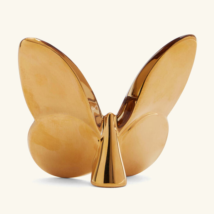 baccarat papillon lucky gilded butterfly figurine mini gold