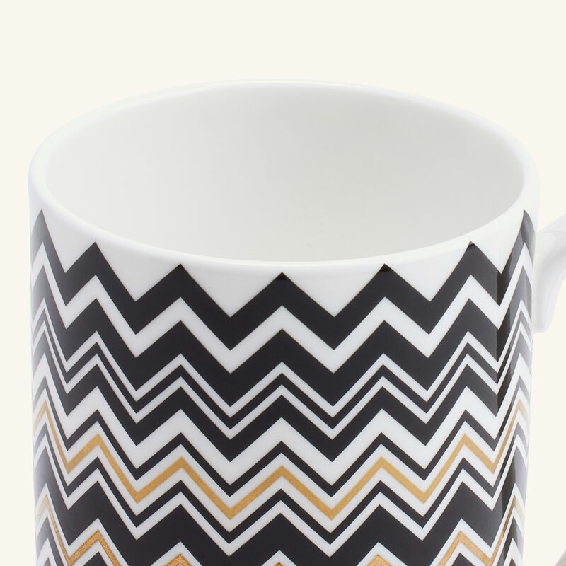 missoni home zig zag mug gold