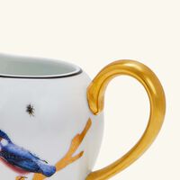 bernardaud aux oiseaux milk pitcher gold