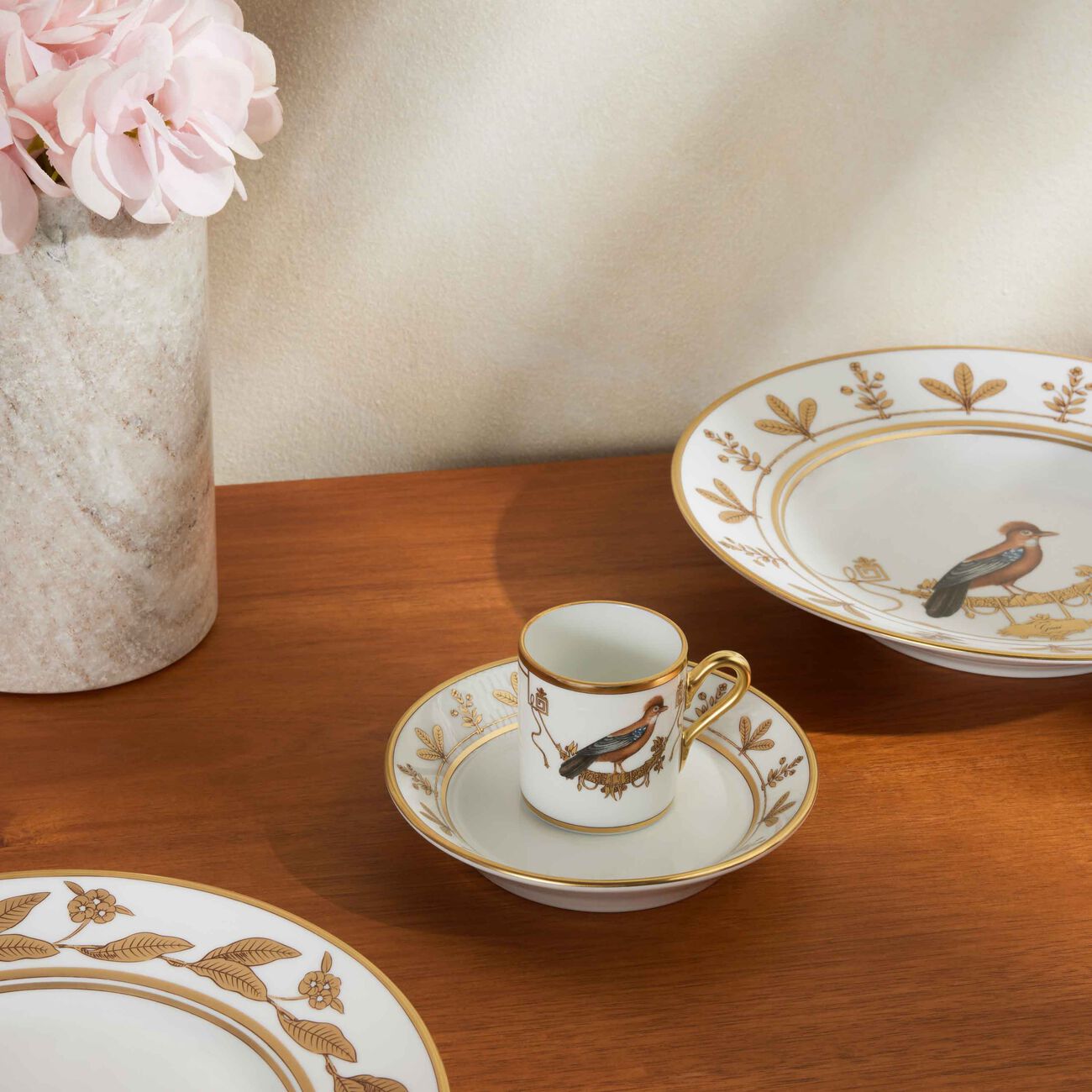 Volière Geai Coffee Cup Gold ginori 1735 voli re geai coffee cup gold