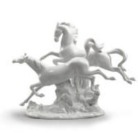 Horses Galloping Figurine, small