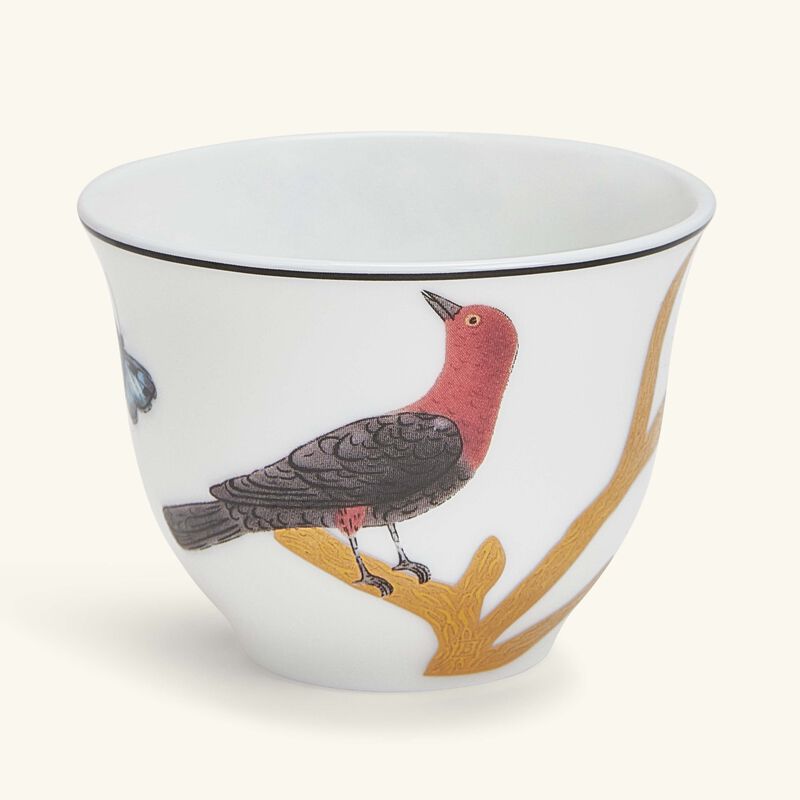 Aux Oiseaux Coffee Cup Gold bernardaud aux oiseaux coffee cup gold