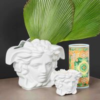 versace medusa grande vase medium white