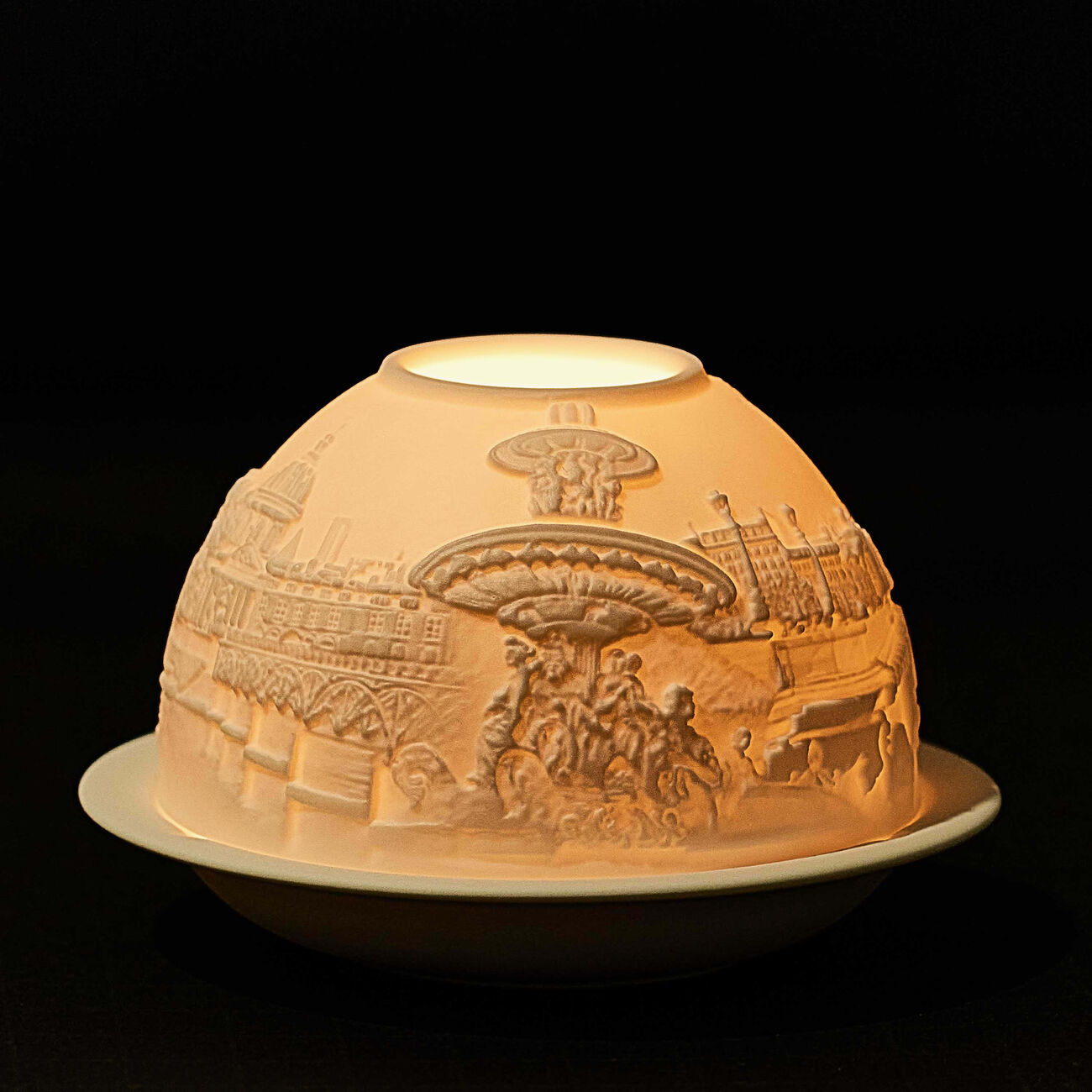 bernardaud paris along the seine led lithophanie