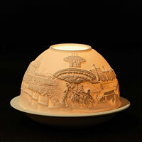 bernardaud paris along the seine led lithophanie