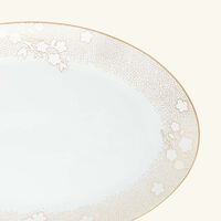 Reves Serving Platter Oval White 38cm bernardaud reves serving platter oval white 38cm