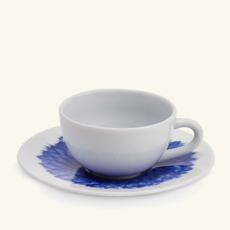 bernardaud in bloom coffee cup saucer blue