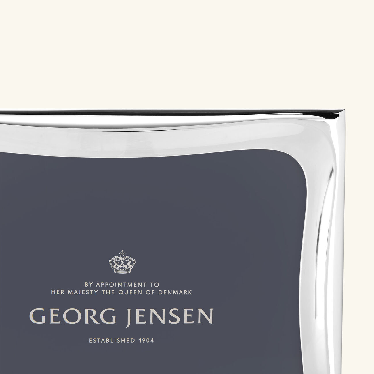 جورج جنسن إطار الصور كوبرا فضي كبير