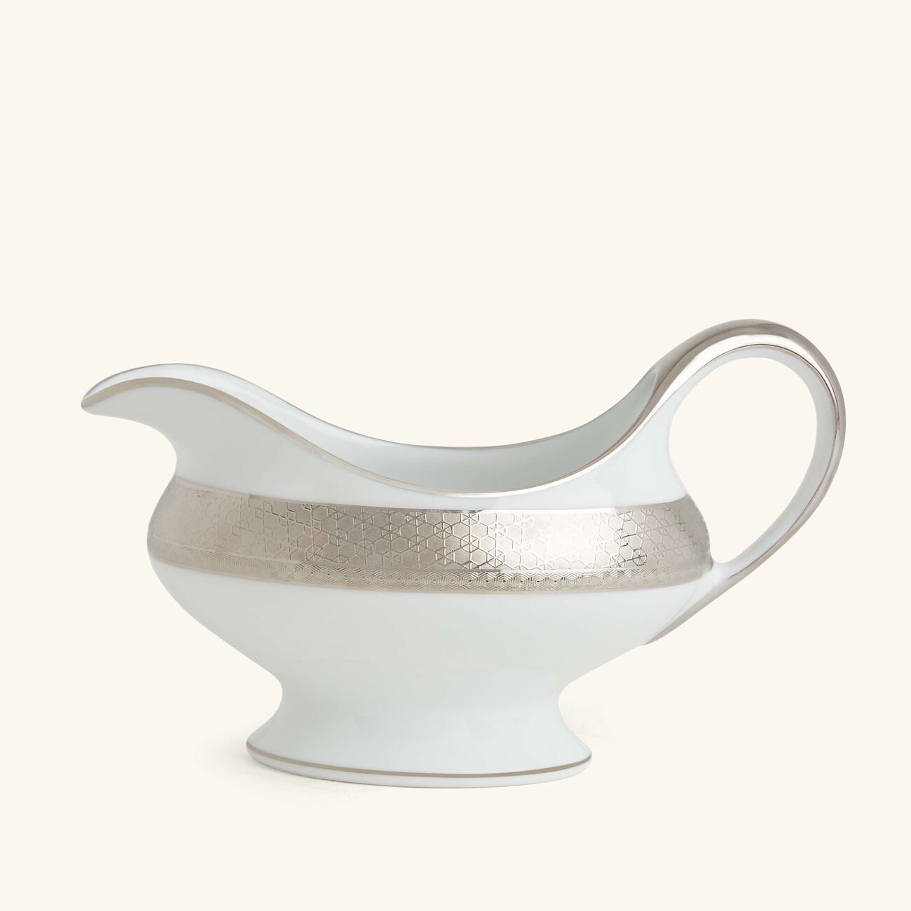bernardaud divine gravy boat grey