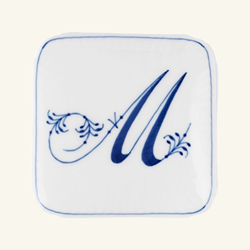 royal copenhagen alphabet collection m bonbonniere box white