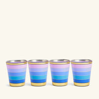 Scala Drinking Glass Blue Set Of 4 jonathan adler scala drinking glass blue set of 4