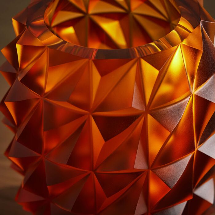 ruckl heroine vera vase round medium amber