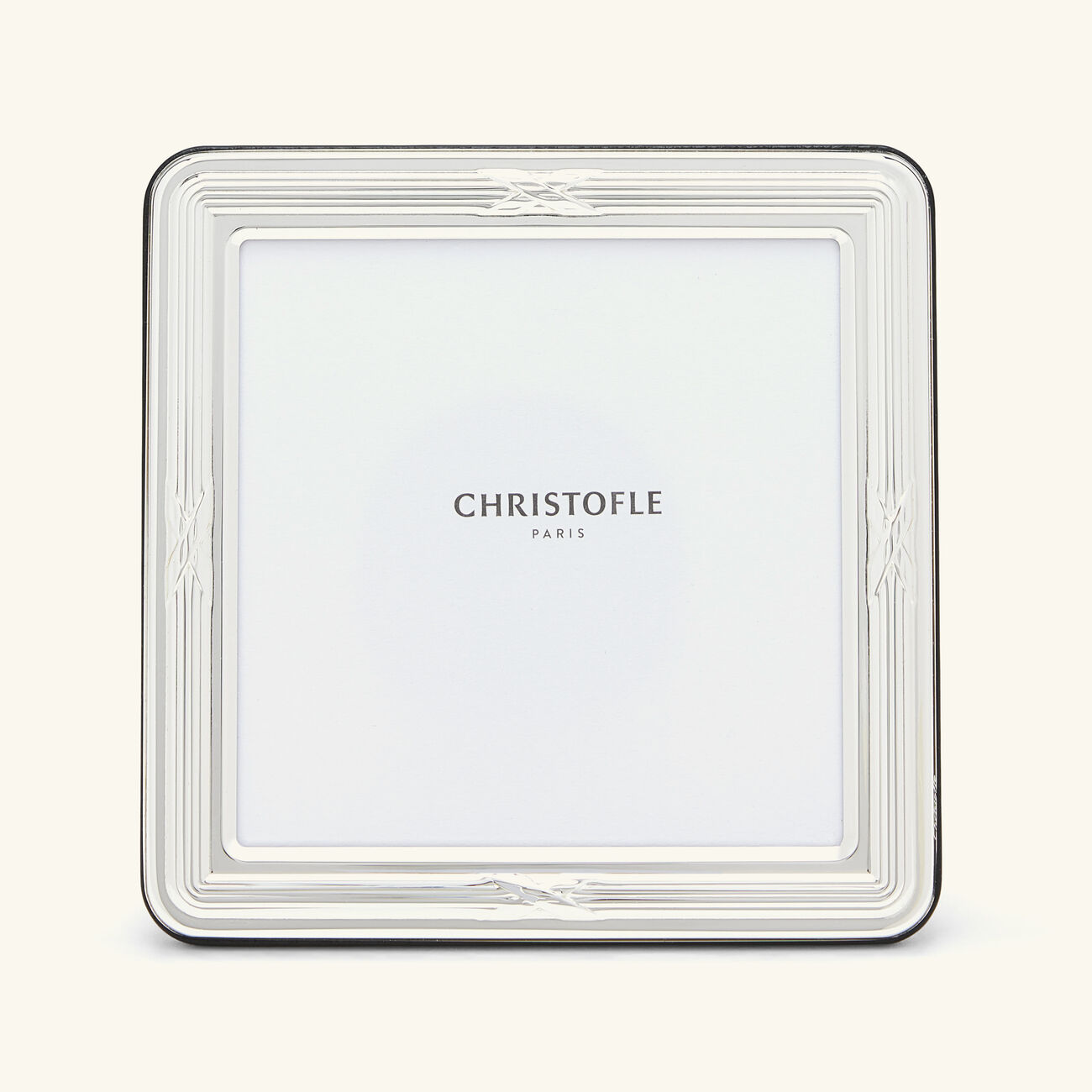 christofle rubans picture frame silver plated 9x9cm