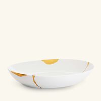 bernardaud kintsugi serving platter oval white 39cm