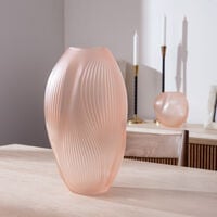 lalique alize vase medium pink