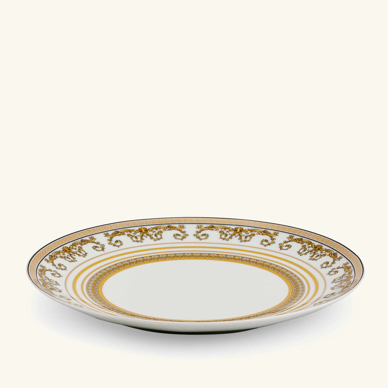 versace virtus gala dinner plate round white 27cm