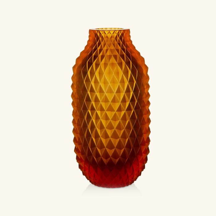 ruckl heroine coco vase round large amber